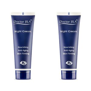 کرم ضد چروک شب دکتر ژیلا مدل lightening and nourishing حجم 50 میلی لیتر بسته 2 عددی